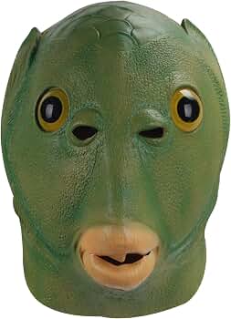 Amazon.com: Animal mask Green Murloc Headgear Green Head Monster